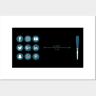 Social Distancing Club (illustrated) Posters and Art